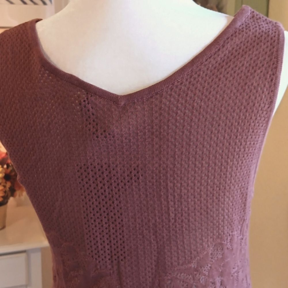 Peruvian Connection Sedona Red LA Jolla Tunic . Boho . Soft Girl.  Coastal - Picture 8 of 12